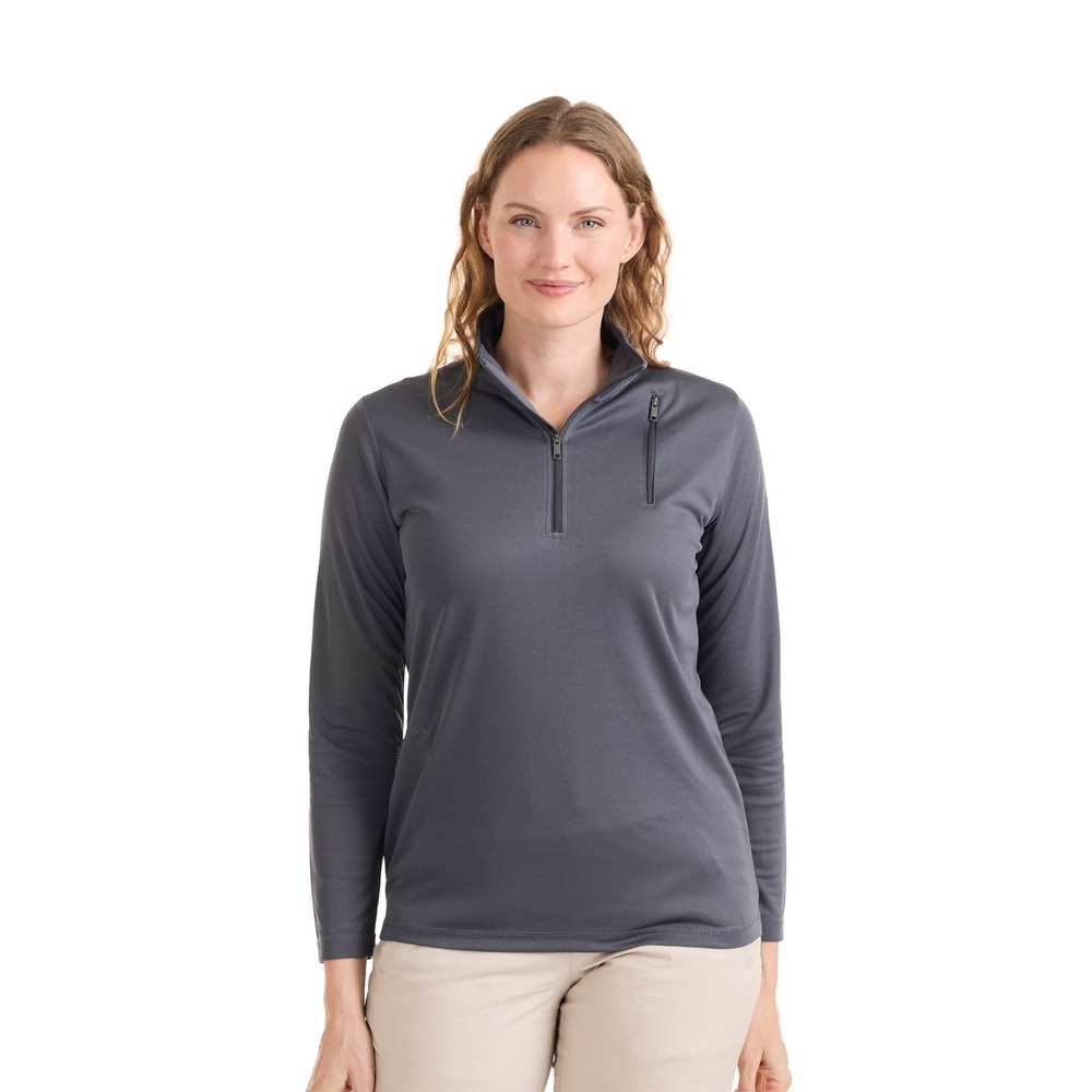 SCOTTeVEST Susie Qzip Sport 1/4 Zip Pullover Women S TEC Travel Techwear Carryon
